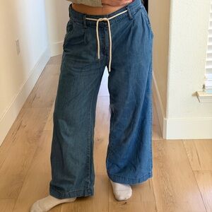 Baggy drawstring jean